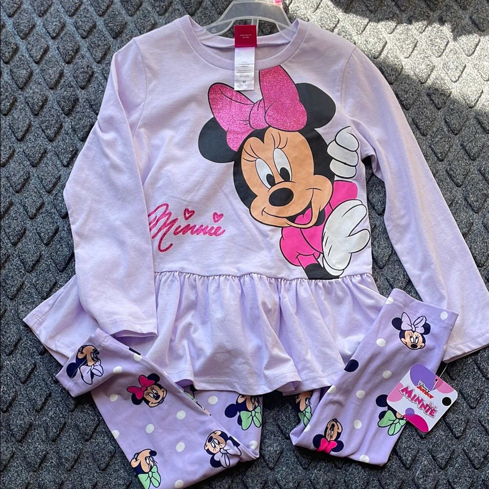 Disney Minnie Mouse Kids Pajamas - Purple